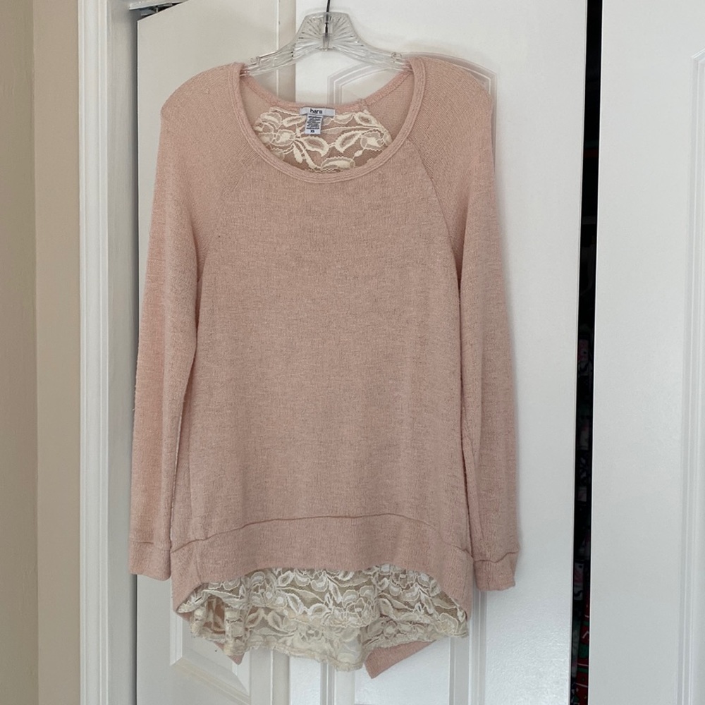 Bar III Pink Long Sweater size XS